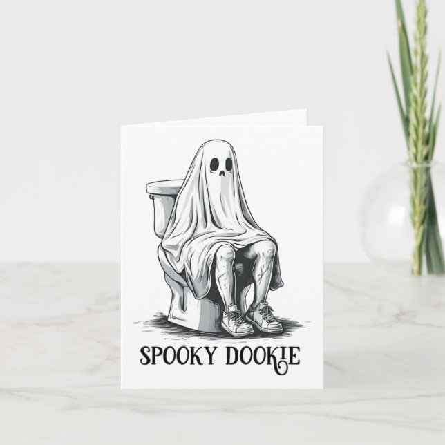 Lustiny Spooky Dookie Immaty Halloween Kort (Framsida)
