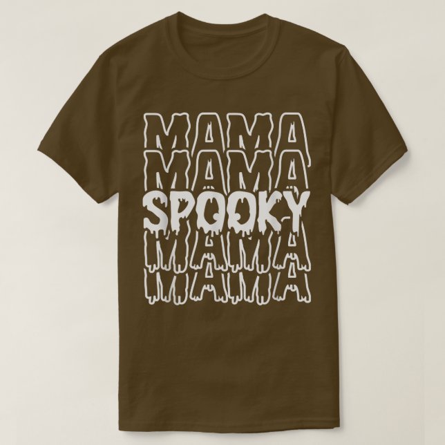Lustiny Spooky Mamma Spooky Mamma Halloween T Shirt (Design framsida)