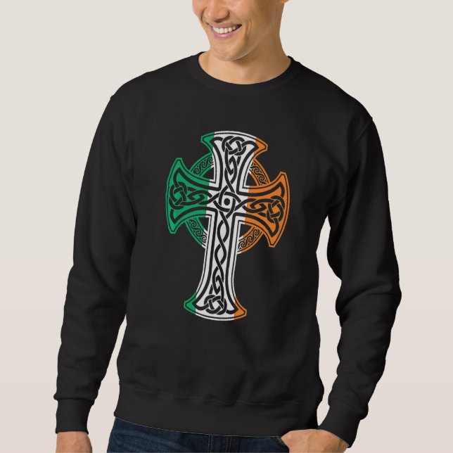Lustiny St patricks day Irish Grönt Buffalo Play S Lång Ärmad Tröja (Framsida)