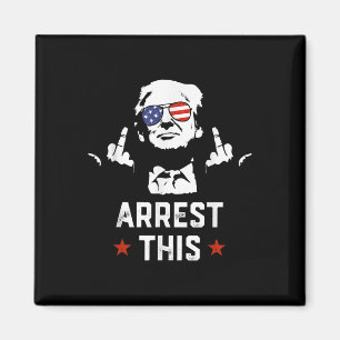 Lustiny Trump Arrest Denna Donald Trump Mitten Magnet