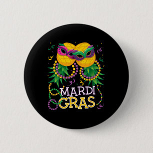 Lustiny Upside Up Down Pineapple Swinger Mardi Gra Knapp
