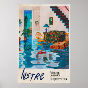 Lustre Paris Utställning Affisch Surreal Översvämm