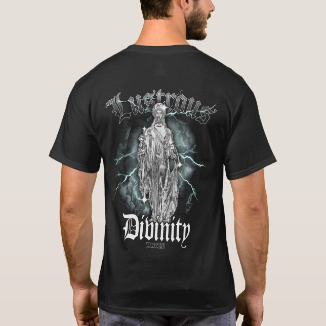 Lustrous Divinity MMXXIII Streetwear Unikt ljus T Shirt (Baksida)
