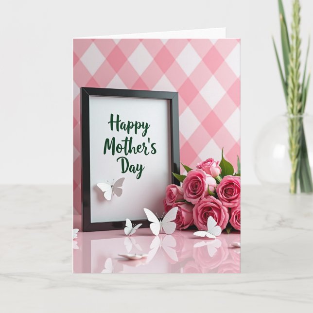 Lustrous Happy Mothers Day Card Kort (Framsida)