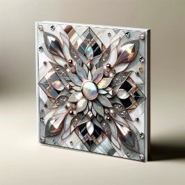 Lustrous Symmetry - Mor i Pearl Designer Tile Kakelplatta