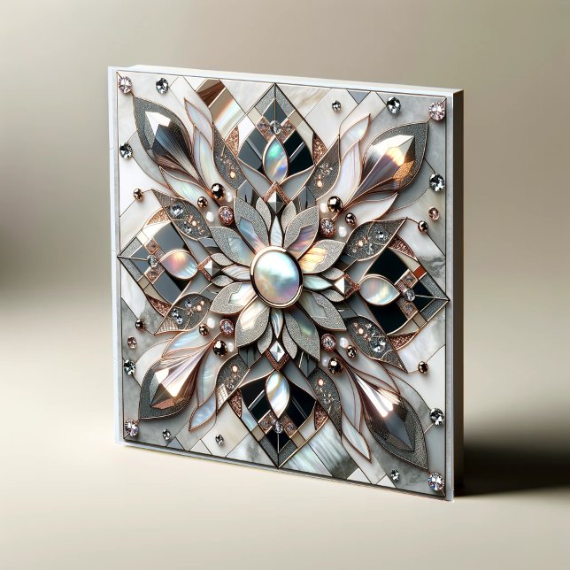 Lustrous Symmetry - Mor i Pearl Designer Tile Kakelplatta (Skapare uppladdad)