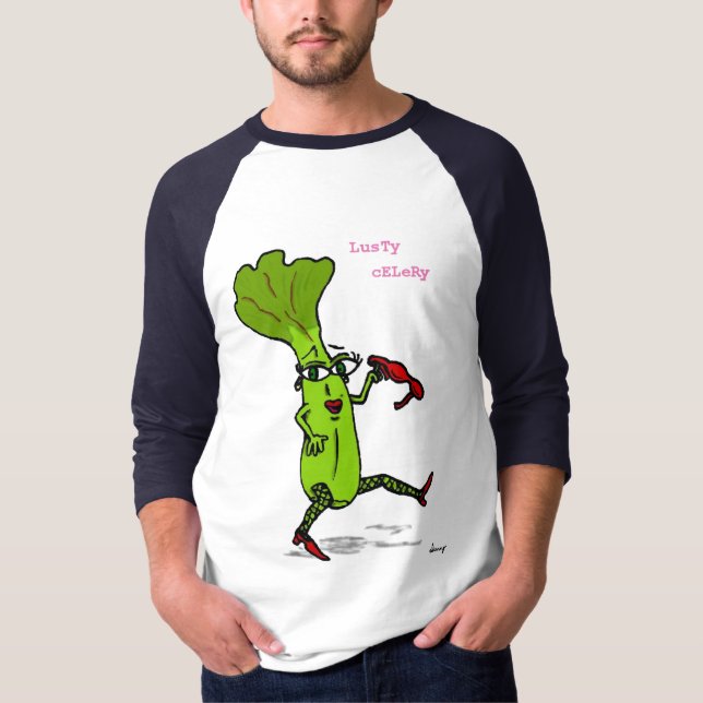 Lusty Celery Manar Raglan T-shirt (Framsida)