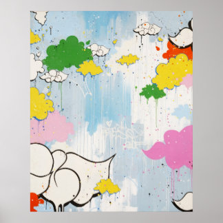 Luta "Cloudy Namn" Skriv ut Poster