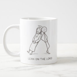 Luta dig mot Herren Pinfigure Kristet Kaffe Koppar Jumbo Mugg
