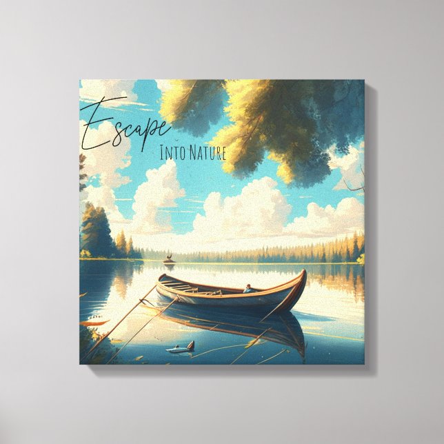 Luta dig tillbaka | Camping tema  | Digital konst Canvastryck (Framsida)