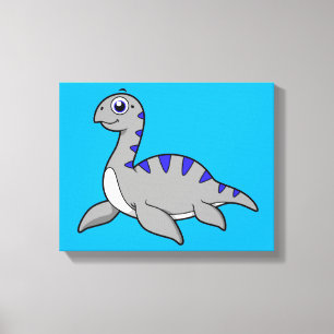 Luta en Loch Ness Monster. Canvastryck