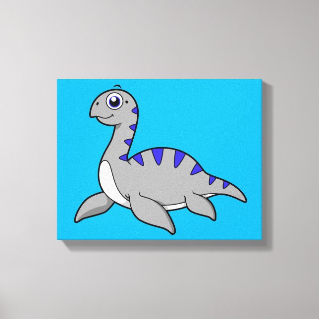 Luta en Loch Ness Monster. Canvastryck (Framsida)