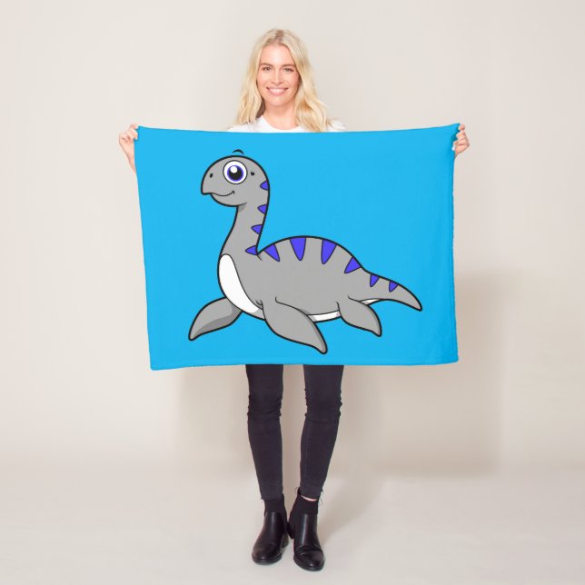 Luta en Loch Ness Monster. Fleecefilt (På plats)