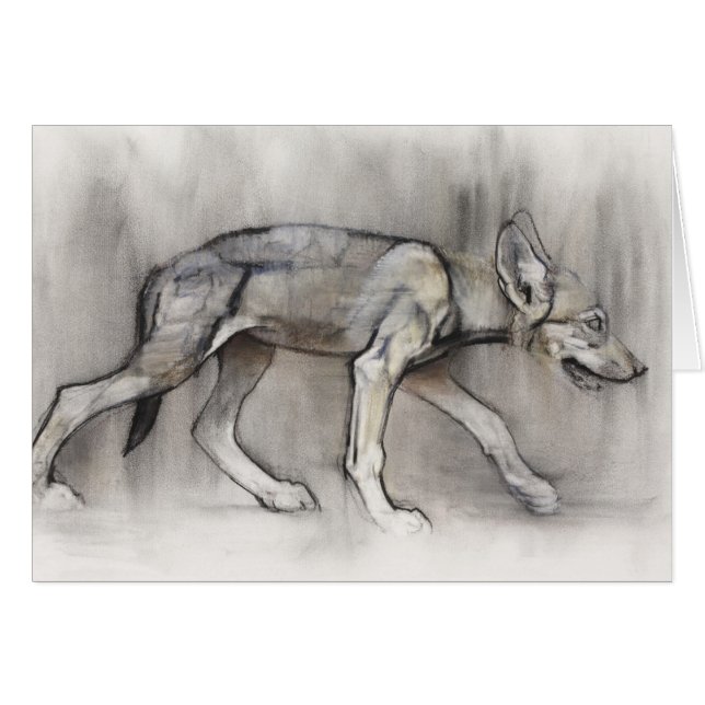 Luta valpen hälsningskort (Framsidan Horizontal)