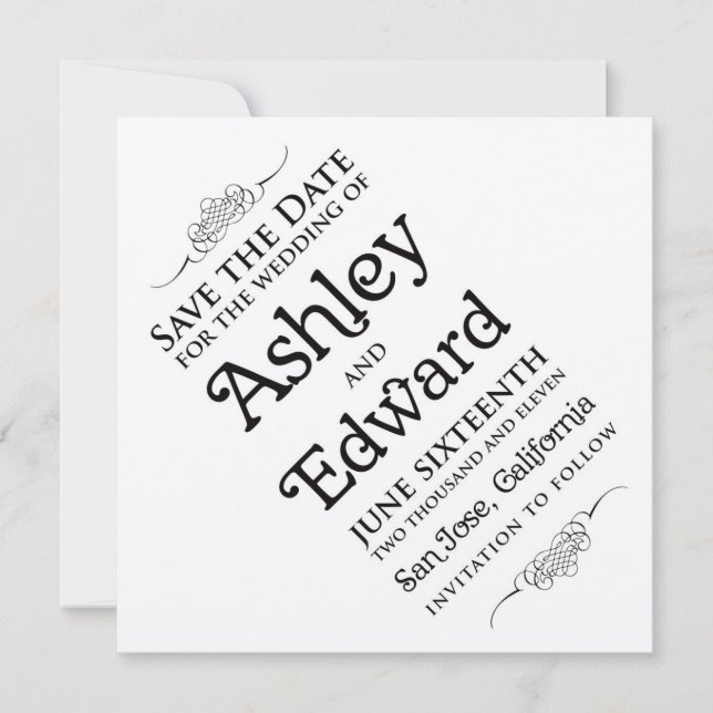 Lutad spara daterainbjudan spara datumet (Framsida)