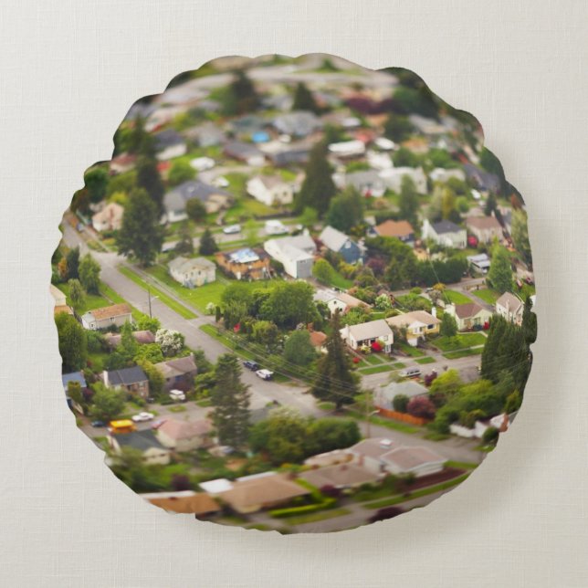 Lutande-/förskjutningslinser för teknik #1- rund kudde (Framsidan)