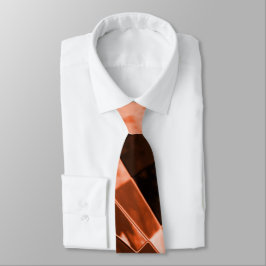 Lutande och några korallfärgade fyrkanter och rekt slips