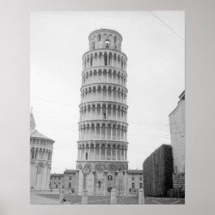 Lutande torn av Pisa Poster