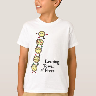 Lutande torn av Pizza Tee