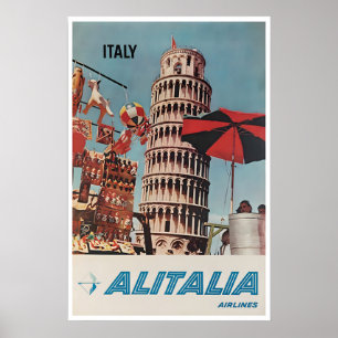 Lutande torn i Pisa tryck Italien konst italiensk