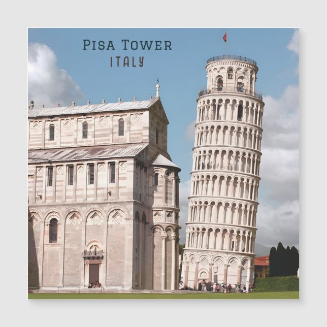 Lutande tornet i Pisa Italien Europa Resa (Framsida)
