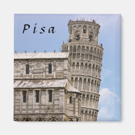 Lutande tornet i Pisa och katedralen - Pisa, Itali Magnet
