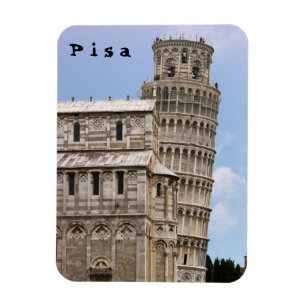 Lutande tornet i Pisa och katedralen - Pisa, Itali Magnet
