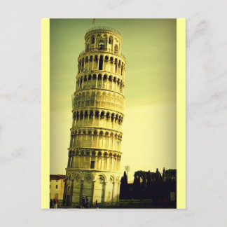 Lutande tornet i Pisa vykort