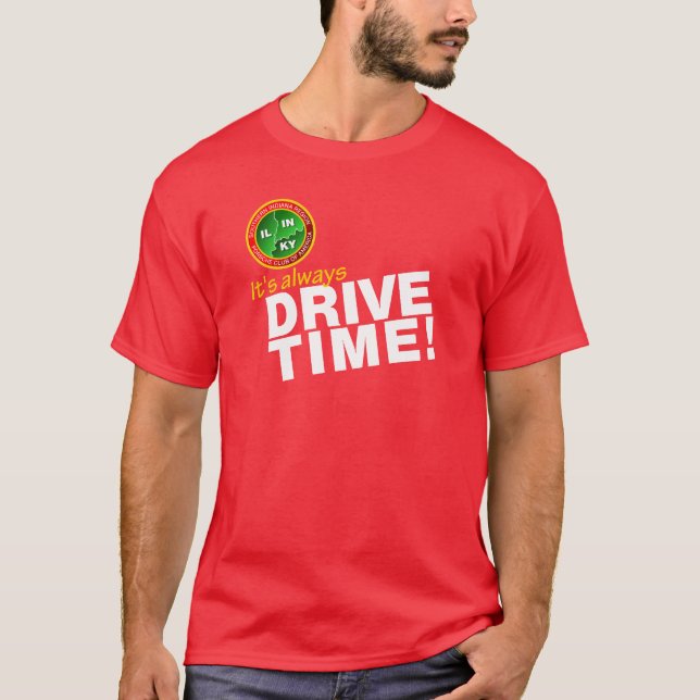 Lutat drev Time T Shirt (Framsida)