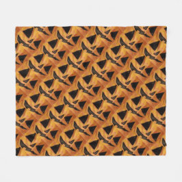 Lutat log Jack-O-Lanternor Fleece Blanket