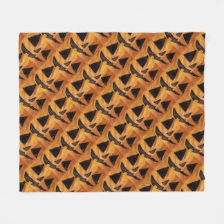 Lutat log Jack-O-Lanternor Fleece Blanket