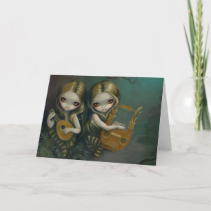 "Lute and Lyre"-gratulationskort Kort
