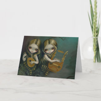 "Lute and Lyre"-gratulationskort Kort