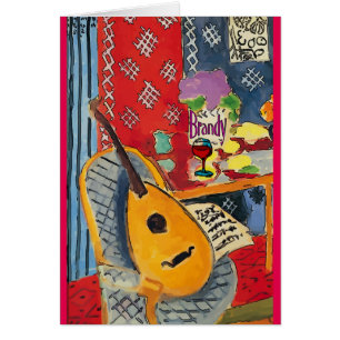 Lute & Brandy Fauvist Färg Hälsningskort