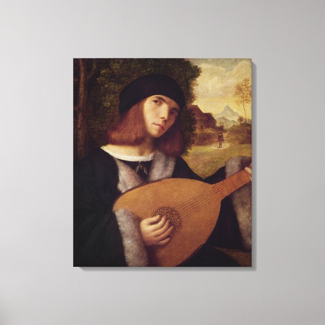 Lute Player Canvastryck (Framsida)