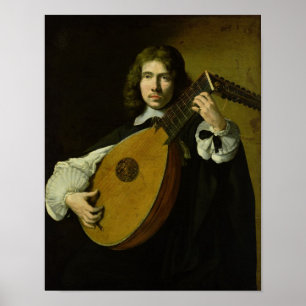 Lute-Player Poster