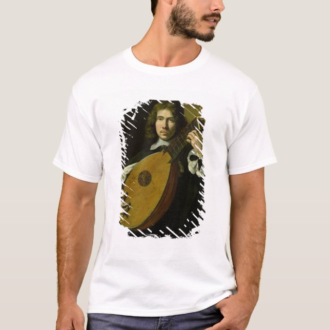 Lute-Spelare T Shirt (Framsida)