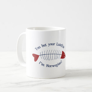Lutefisk fisk kaffemugg
