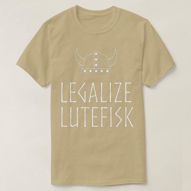  Lutefisk Funny Viking T Shirt (Design framsida)