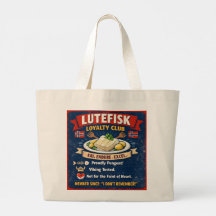 Lutefisk Loyalty Club Norsk Totebag