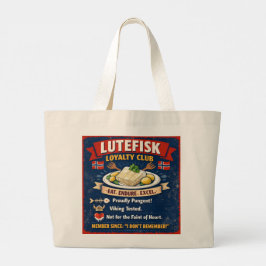 Lutefisk Loyalty Club Norsk Totebag Jumbo Tygkasse
