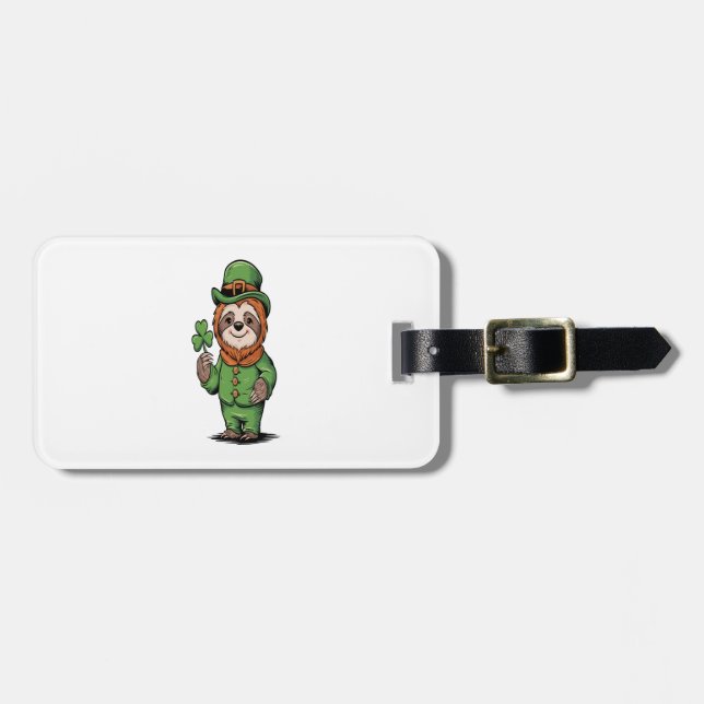 Lutfågel St Patrick's Day Irländsk Lucky Bagagebricka (Horisontell Framsida)