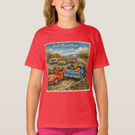Lutfärds Väg Ilska – Rockwell‑Inspirerad Akvarellb T Shirt