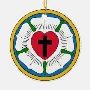 Luther den rosa lutheranismen Martin Luther Julgransprydnad Keramik