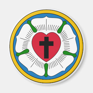 Luther den rosa lutheranismen Martin Luther Magnet