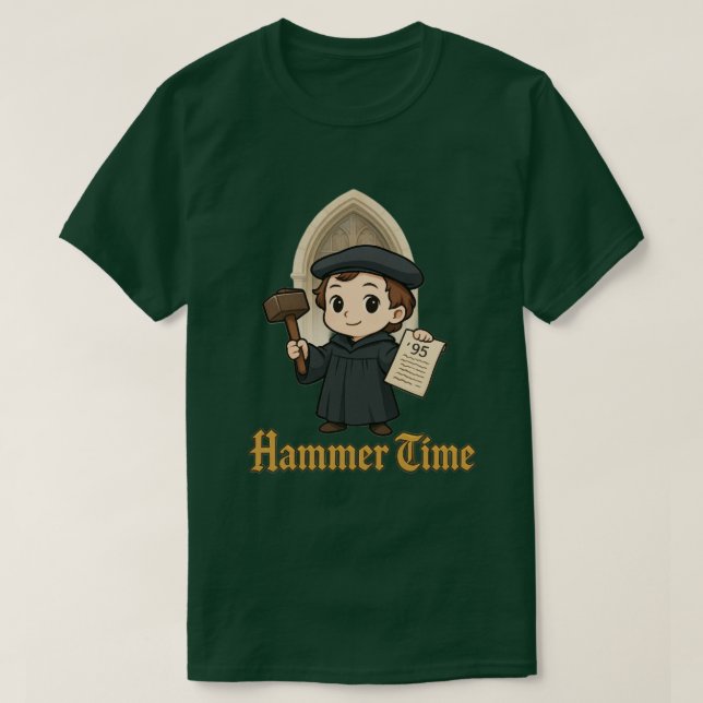 Luther Hammer Time T-shirt (Design framsida)