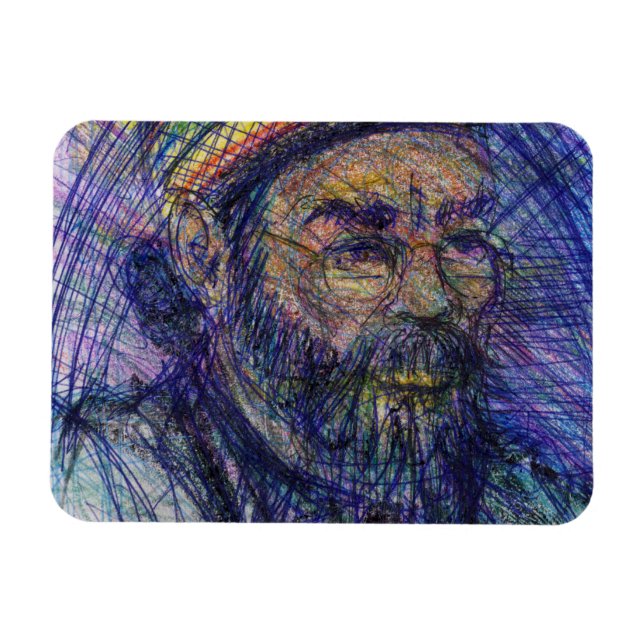Luther Hampton Självporträtt Magnet (Horisontell)