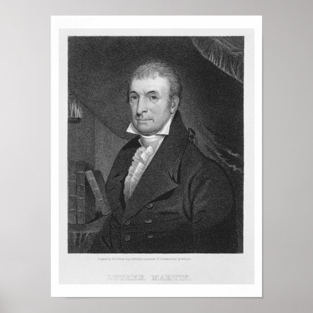 Luther Martin, graverad av William A. Wilmer (c.18 Poster (Framsidan)
