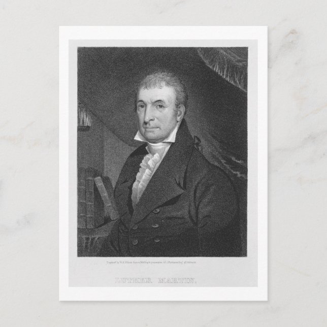 Luther Martin, graverad av William A. Wilmer (c.18 Vykort (Framsida)