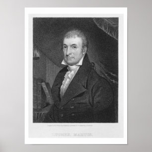 Luther Martin som inristas av William A. Wilmer Poster